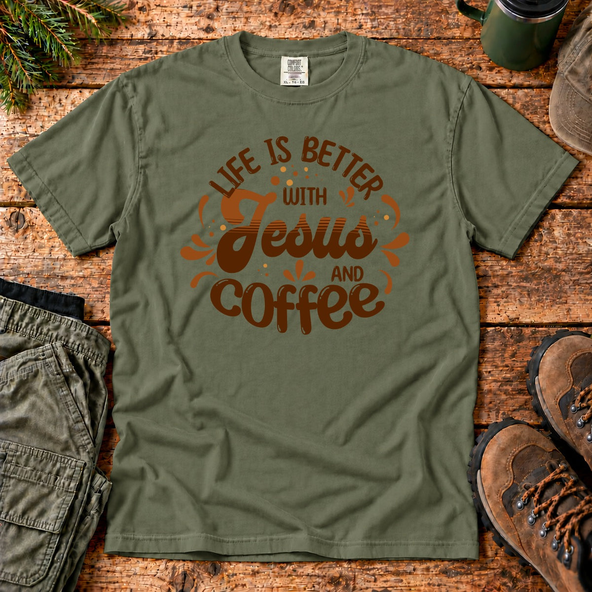 Life Is Better with Jesus and Coffee – Mercy Worn